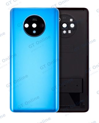 Vitre arrière pour OnePlus 7T (compatible premium, Glacier Blue)