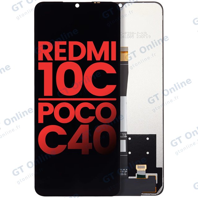 Écran pour Xiaomi Redmi 10C / Redmi 10 power / Poco C40 (compatible premium, toutes couleurs)