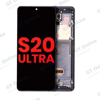 Écran OLED avec châssis pour Samsung Galaxy S20 Ultra 5G (Cosmic Gray)
