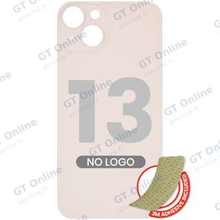 Vitre arrière pour Apple iPhone 13 (No Logo / Large Camera Hole, rose)