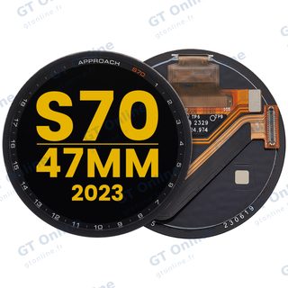 Écran OLED sans châssis pour Garmin Approach S70 (47mm) (2023) (premium, noir)