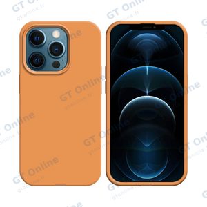 Coque Silicone Compatible pour Apple iPhone 12/iPhone 12 Pro (#61) Corail