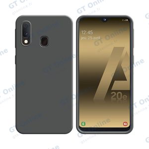 Coque Silicone Compatible pour Samsung Galaxy A20e A202 (#5) Gris