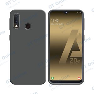 Coque Silicone Compatible pour Samsung Galaxy A20e A202 (#5) Gris
