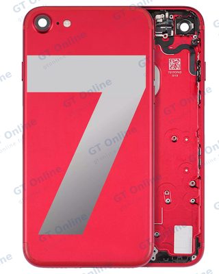 Châssis pour Apple iPhone 7 (origine d'occasion — grade A, rouge)