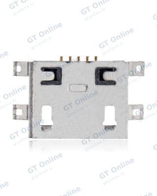 Connecteur de charge à souder — format Micro B, 5 broches, 4 points de fixation (C095)