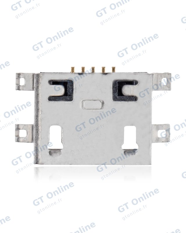 Connecteur de charge à souder — format Micro B, 5 broches, 4 points de fixation (C095)