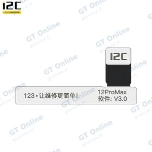 Nappe de Réparation Batterie i2C i6S Externe pour Apple iPhone 12 Pro Max (sans Soudure, Batterie 100% et 0