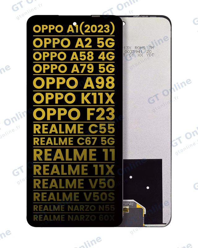 Écran LCD sans châssis pour Oppo A1 (2023) / A98 / F23 (reconditionné, toutes couleurs)
