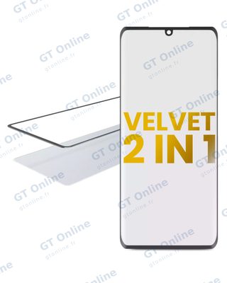 Vitre d’écran avec OCA pour LG Velvet