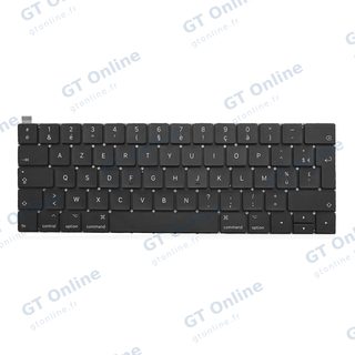 Clavier rétroéclairé avec vis (français) pour Apple MacBook Pro 13" / 15" A1706 / A1707 (2016-2017)