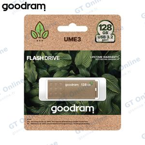 Clé USB Goodram UME3 Eco Friendly USB 3.2 Gen1 (128Go) - UME3-1280EFR11-1P — vue 3
