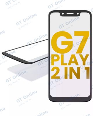 Vitre d’écran avec OCA pour Motorola Moto G7 Play (XT1952 / 2019)