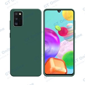 Coque Silicone Compatible pour Samsung Galaxy A41 A415 (#22) Vert Foncé