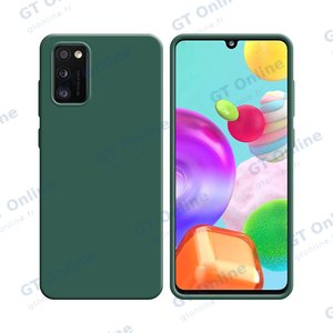 Coque Silicone Compatible pour Samsung Galaxy A41 A415 (#22) Vert Foncé