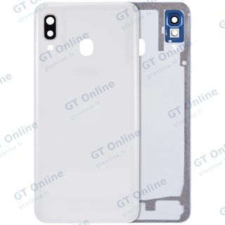 Vitre arrière pour Samsung Galaxy A30 (A305 / 2019) (compatible premium, blanc)