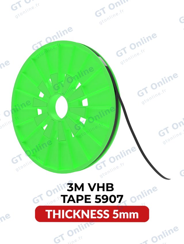 Ruban adhésif double face acrylique 3M VHB 5907 — 5 mm × 25 m