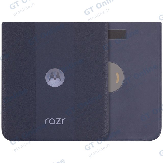 Vitre arrière pour Motorola Razr Plus / Razr 50 Ultra (XT2451 / 2024) / Razr Plus 2025 (XT2557 / 2025) (premium, Midnight Blue)