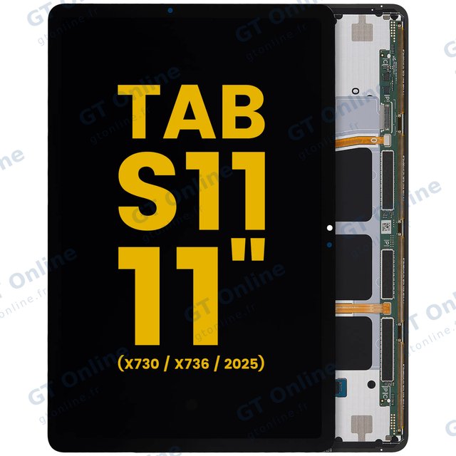 Écran OLED sans châssis pour Samsung Galaxy Tab S11 11"(X730 / X736) (2025) (reconditionné, noir)